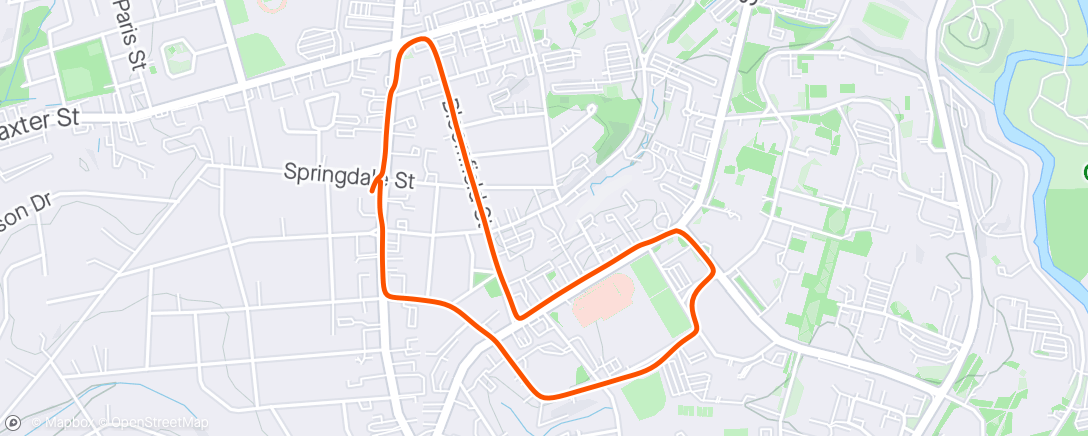 Map of the activity, Grabbed 2 @ lunch 🏃🏻‍♂️