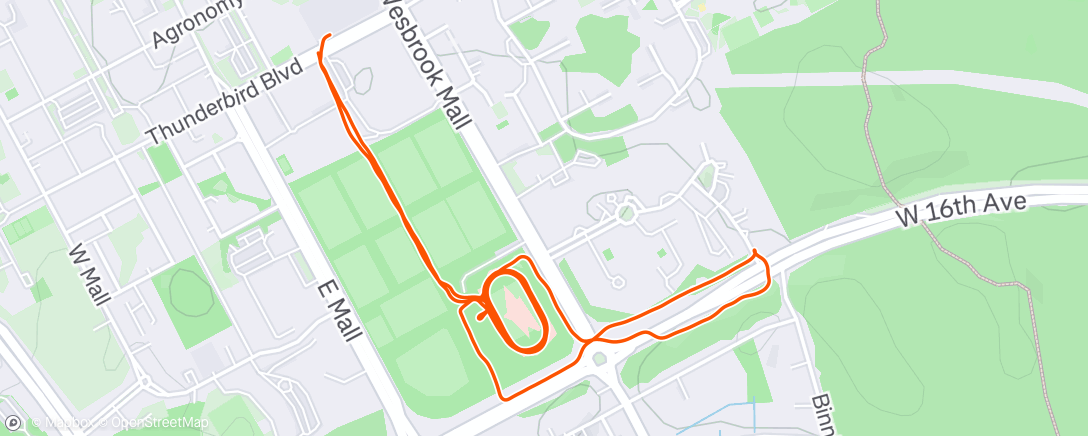 Karte der Aktivität „6*1k @3’00”