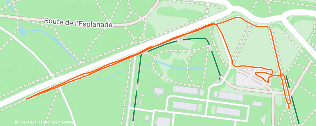 Map of the activity, Echauffement