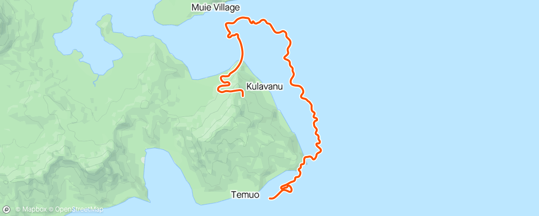 Mapa da atividade, Zwift - Group Ride: GXY DRAFT MONKEY [2.3-2.7WKG] CAT C (C) on Tides and Temples in Watopia