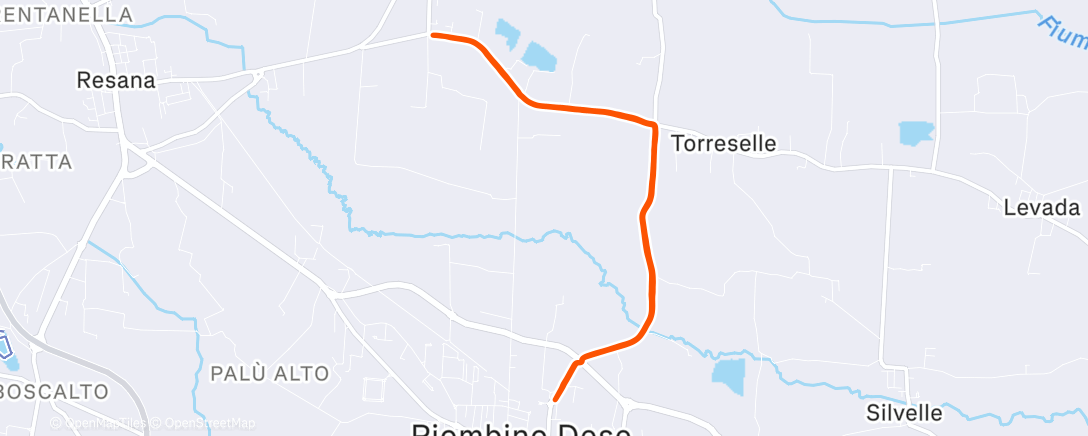 Карта физической активности (Corsa pomeridiana)