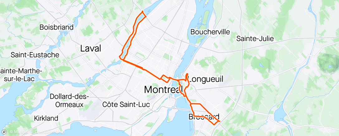 Map of the activity, Afternoon Ride before the rain 🌬️☔️