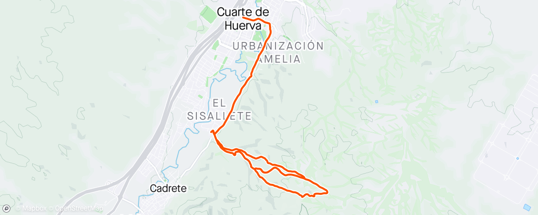 Map of the activity, Vaya tarde de bici!