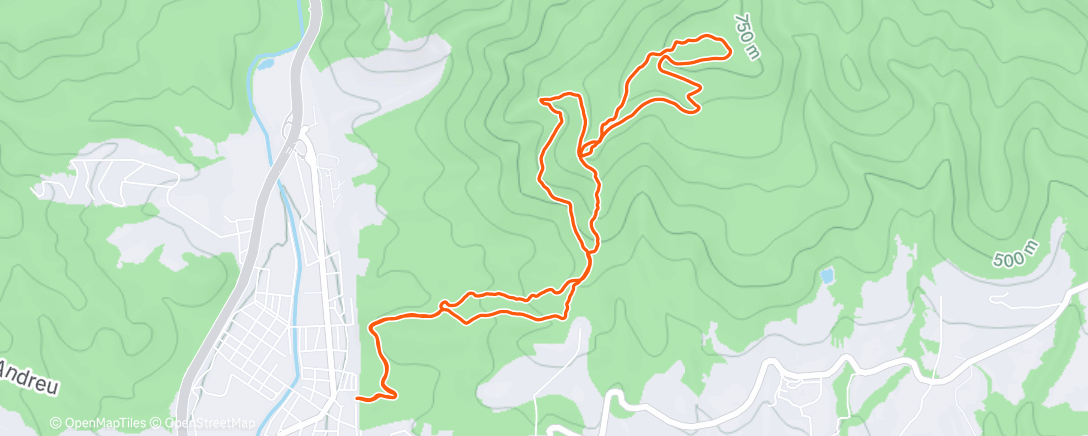 活动地图，Santa Margarida Trail Run