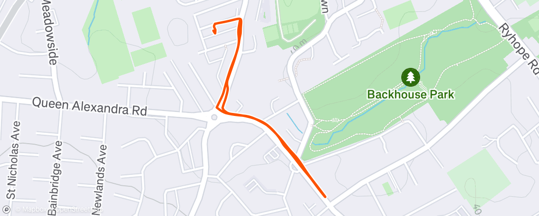 Map of the activity, Afternoon Walk