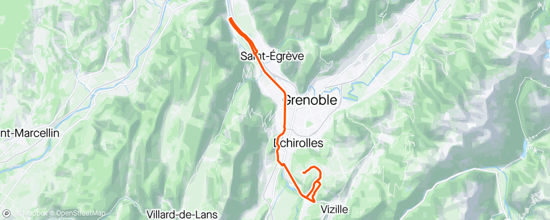 Map of the activity, La digue un 1er mai😱🚴🏃🚶🚲🛴