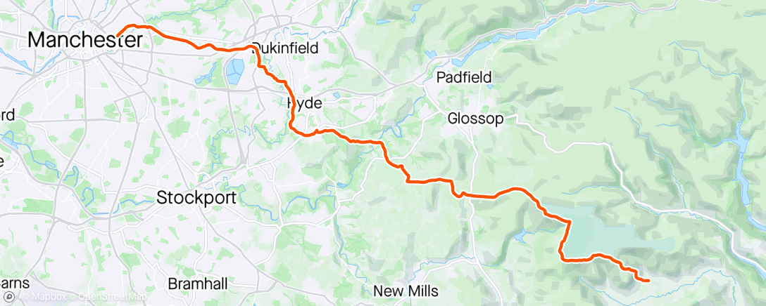 Map of the activity, Pt1 = Manchester to Edale Trail Run
Pt 2 tomorrow. Edale to Sheffield. Absolutley buzzing 😁