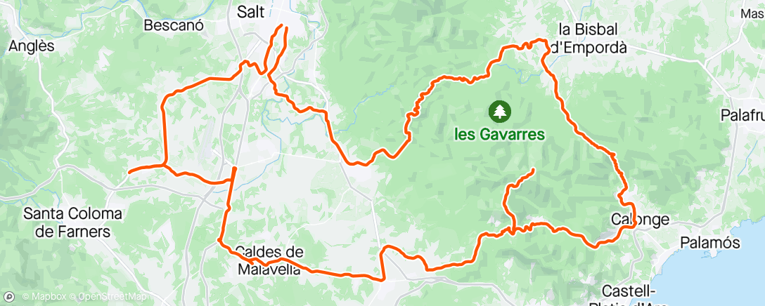 Map of the activity, Sostre dels Gavarres