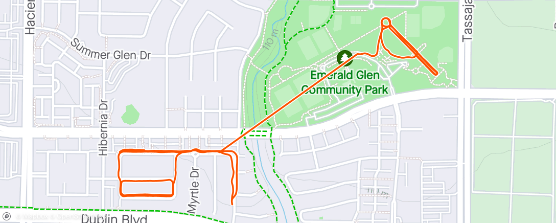 Mapa da atividade, ☀️ Evening Walk