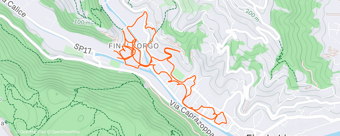 Карта физической активности (Finalborgo 🏰)