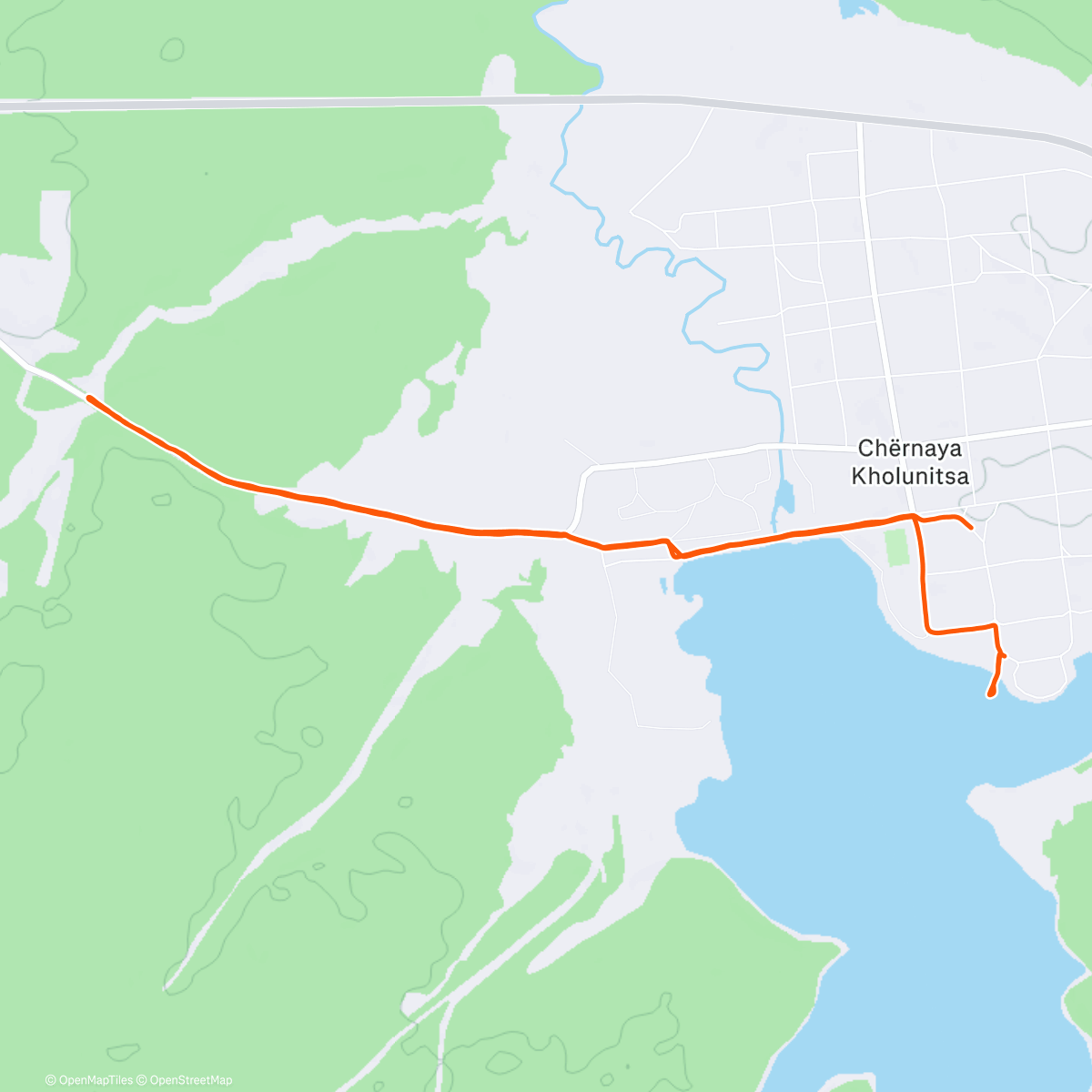 Map of the activity, Прогулка по поселку