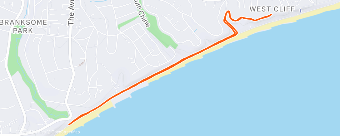 Map of the activity, Morning Run