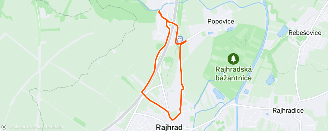 Map of the activity, Morning Walk