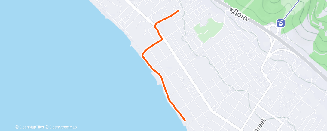 Map of the activity, Lunch Run