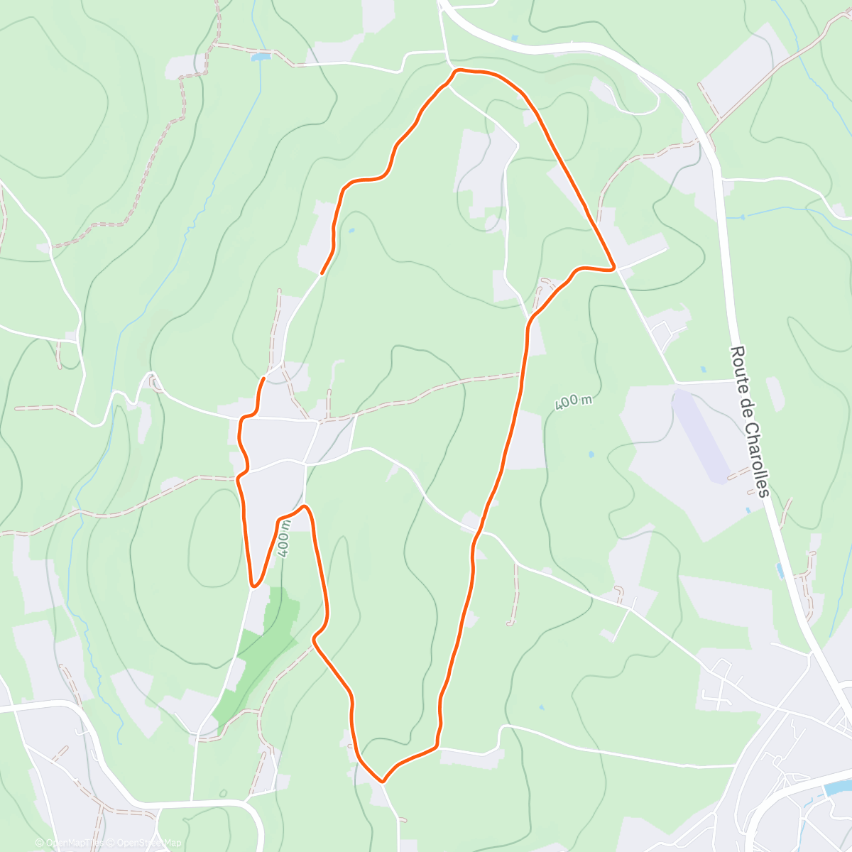 Map of the activity, Run post 🌲🎅xmas