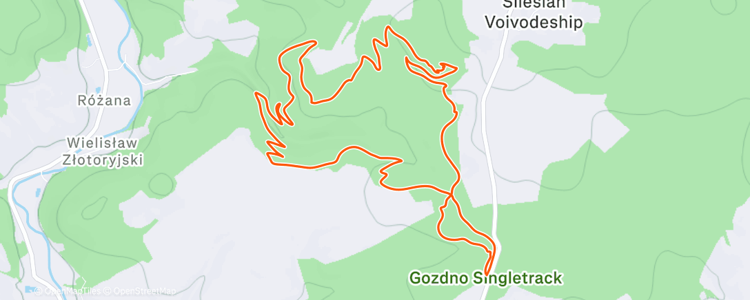 Map of the activity, Lunch Run