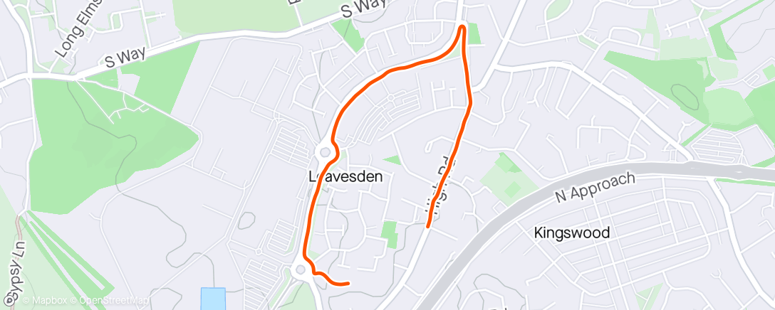 Map of the activity, Quick pre iftar run