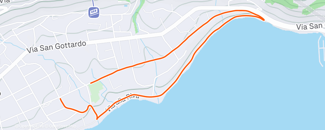 Map of the activity, Corsa mattutina