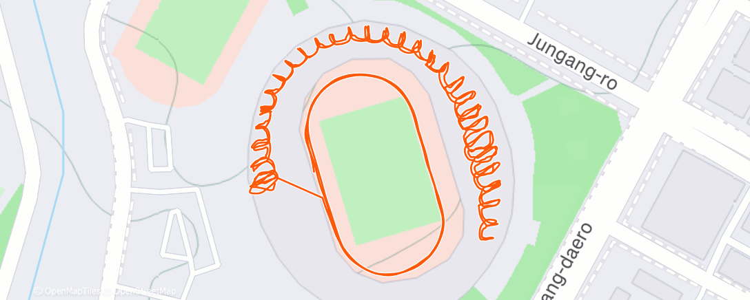 Карта физической активности (Evening Run)