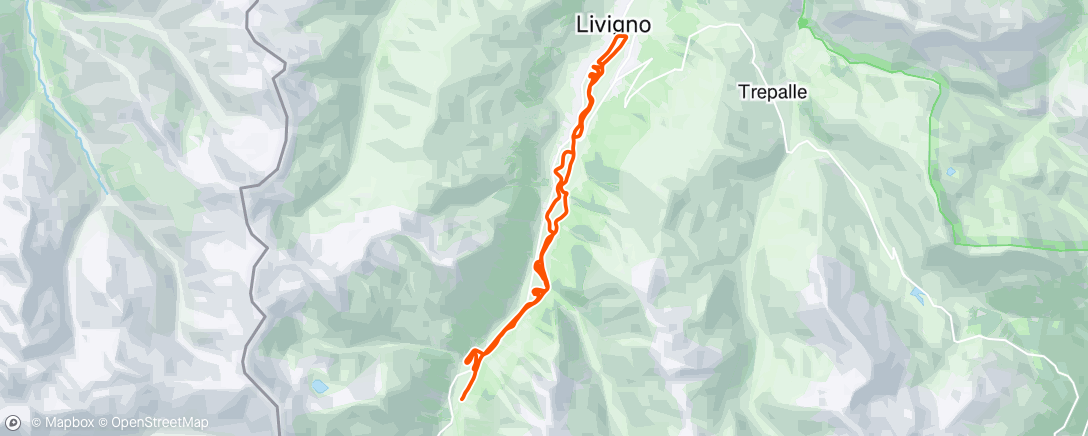 Карта физической активности (Lunch Nordic Ski)