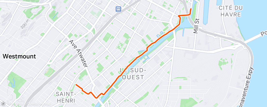 Map of the activity, Afternoon Ride