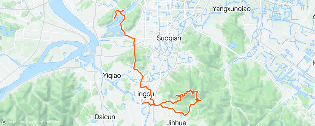 Карта физической активности (晨间骑行)