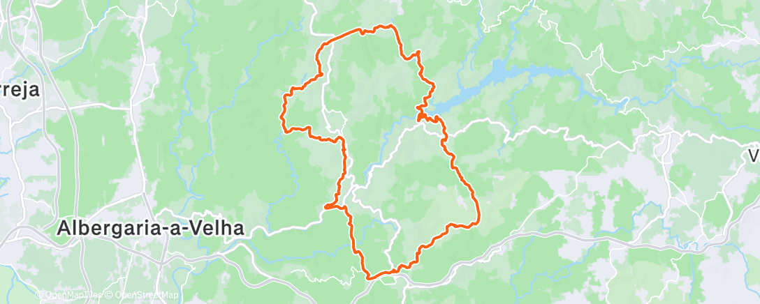 Map of the activity, Carrera de montaña matutina