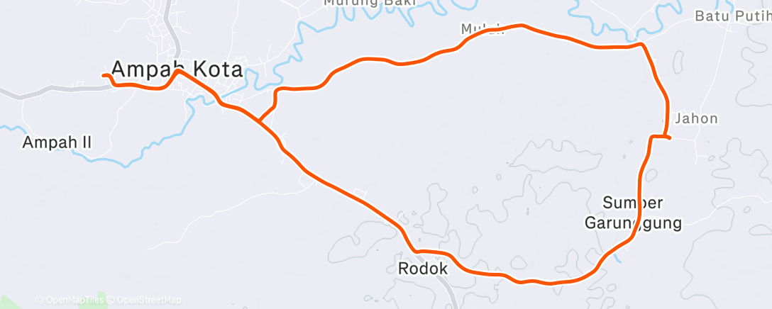 Map of the activity, Morning Ride