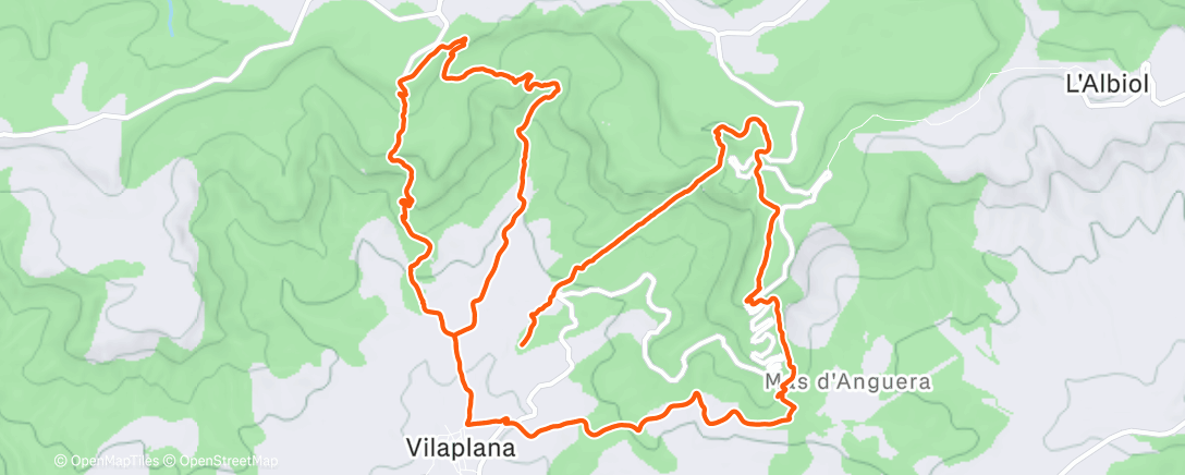 Map of the activity, Morning Trail Run