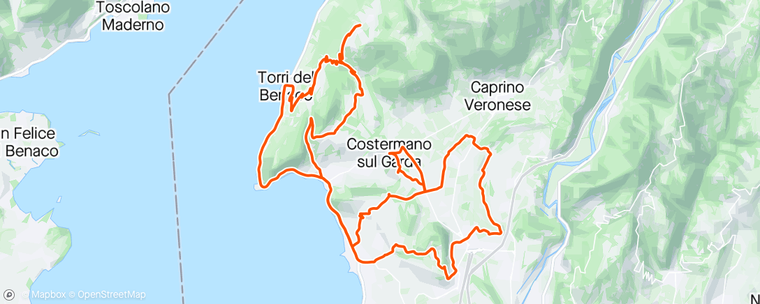 Map of the activity, Bye bye Garda