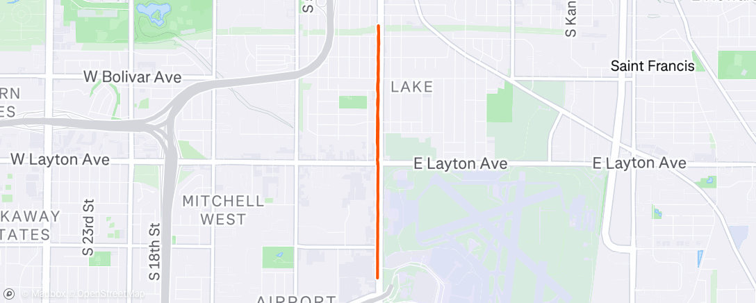 Map of the activity, Morning Run