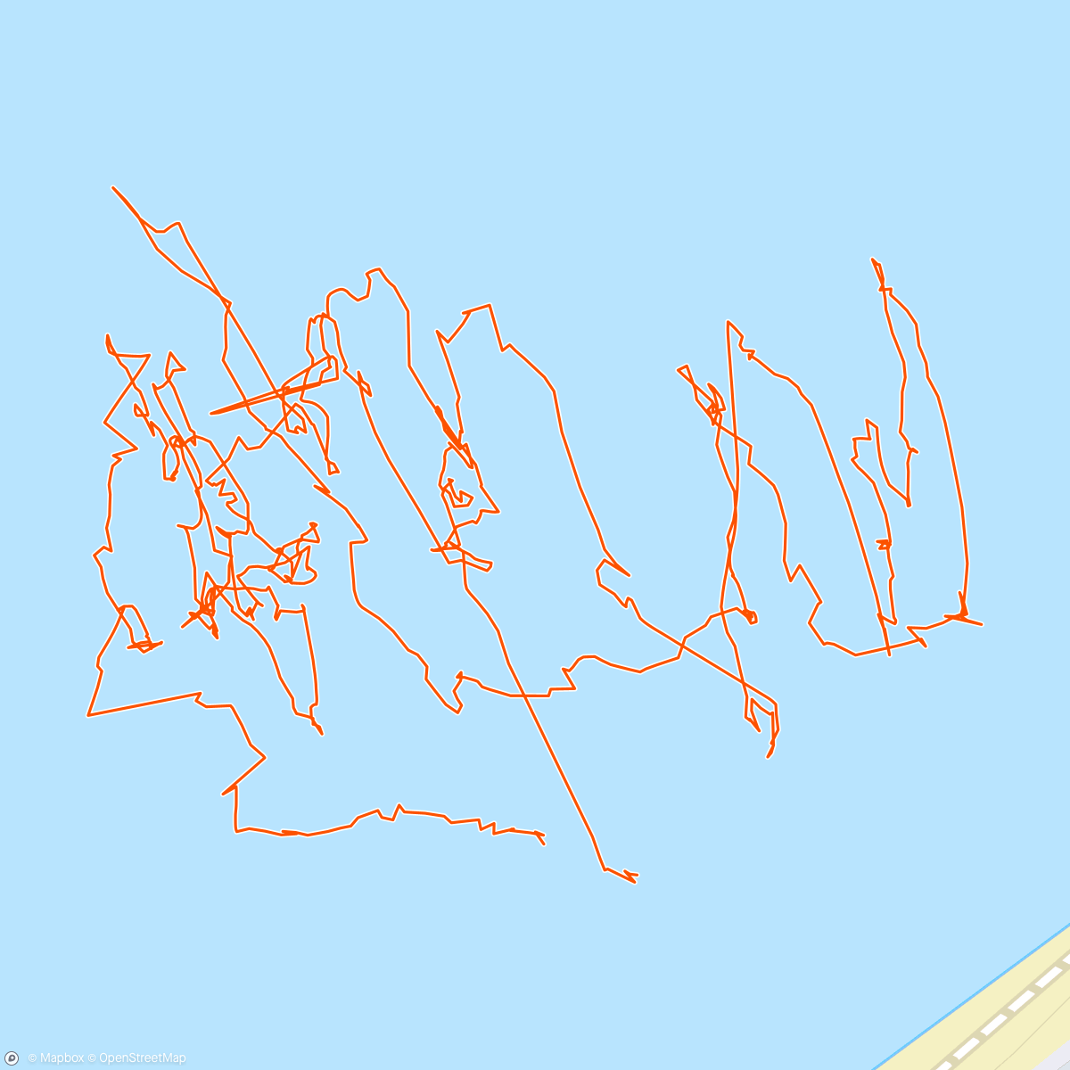 Mappa dell'attività Surfing