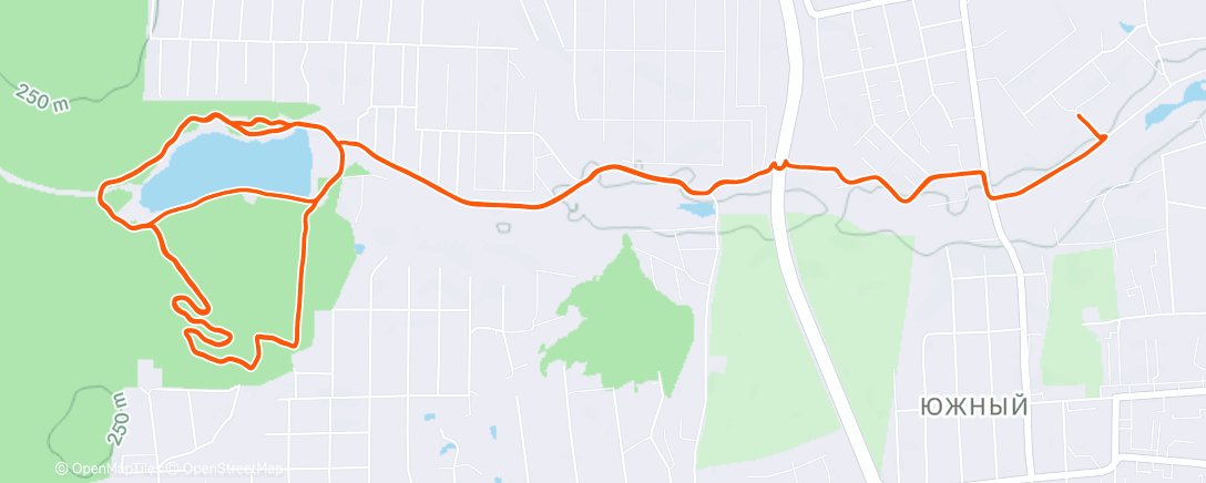 Карта физической активности (Полуденный забег)