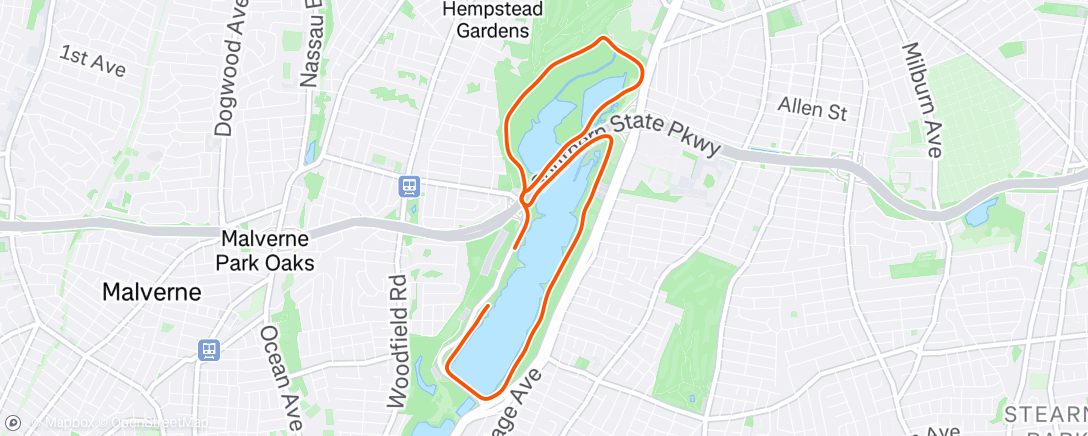 Map of the activity, Morning Run