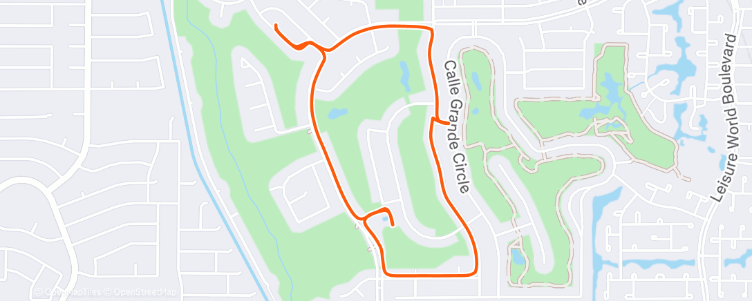 Map of the activity, Afternoon Walk