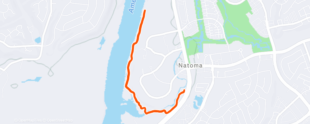 Mappa dell'attività Evening Run