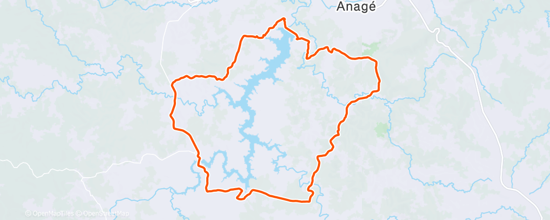 Карта физической активности (Morning E-Bike Ride)