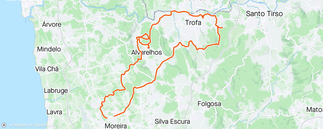 Map of the activity, Voltinha com o mestre Vítor Santos