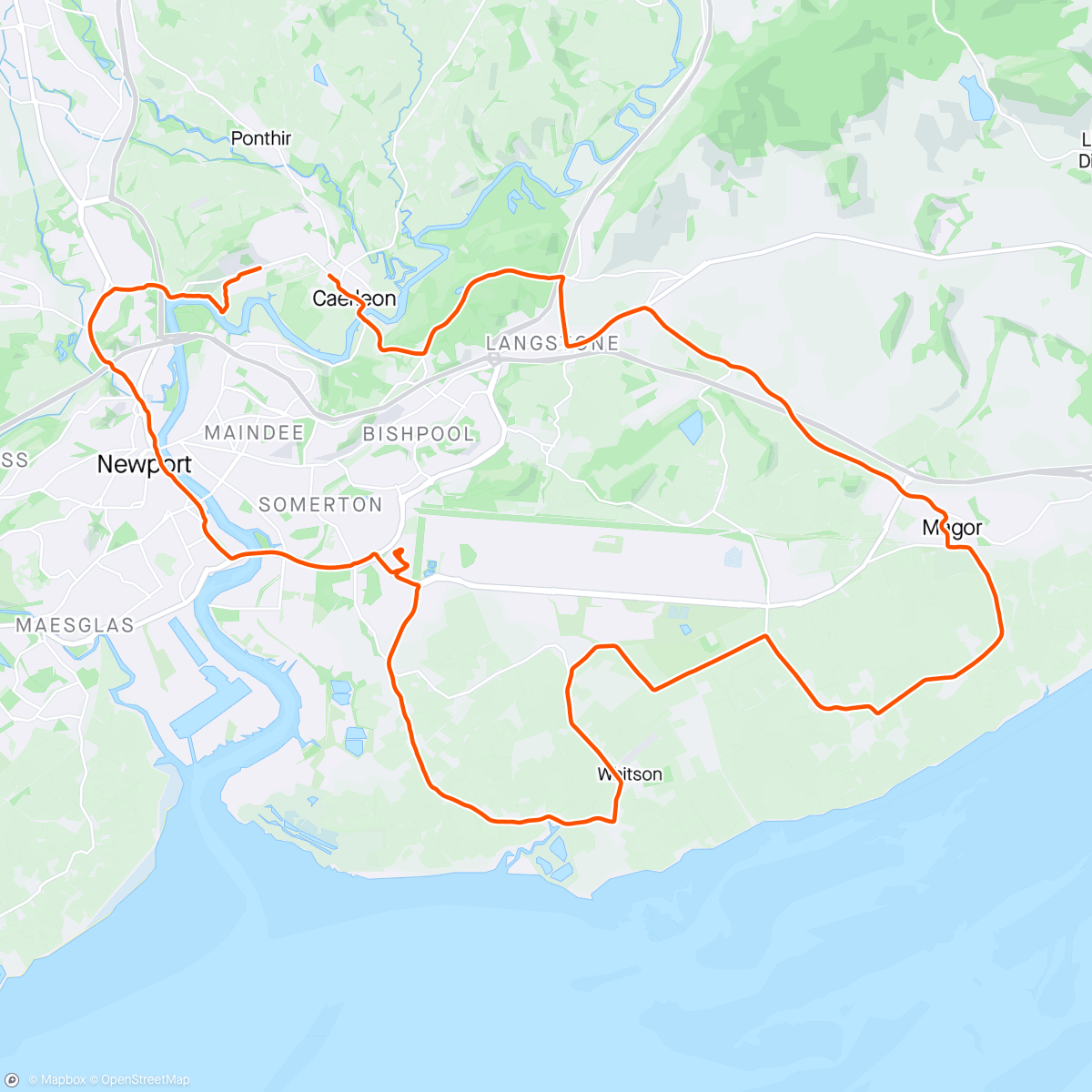 Map of the activity, Slow Saturday Spin
