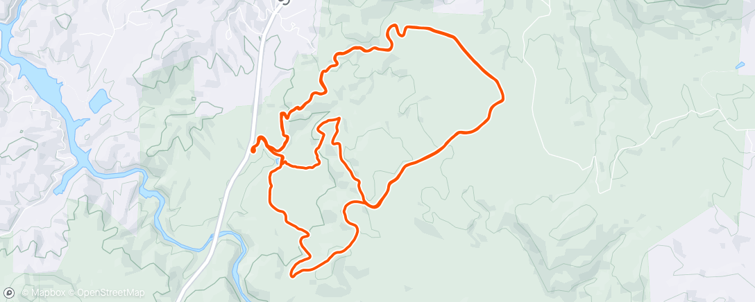 Map of the activity, Ridgeline a couple times.