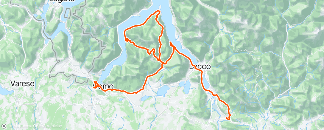 Map of the activity, Recon Lombardy