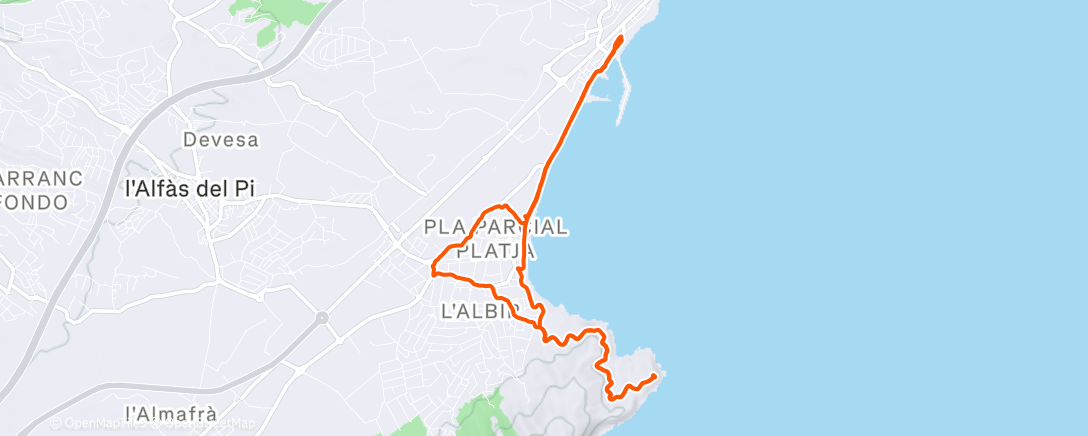 Mapa de la actividad (Spaziergang am Morgen)