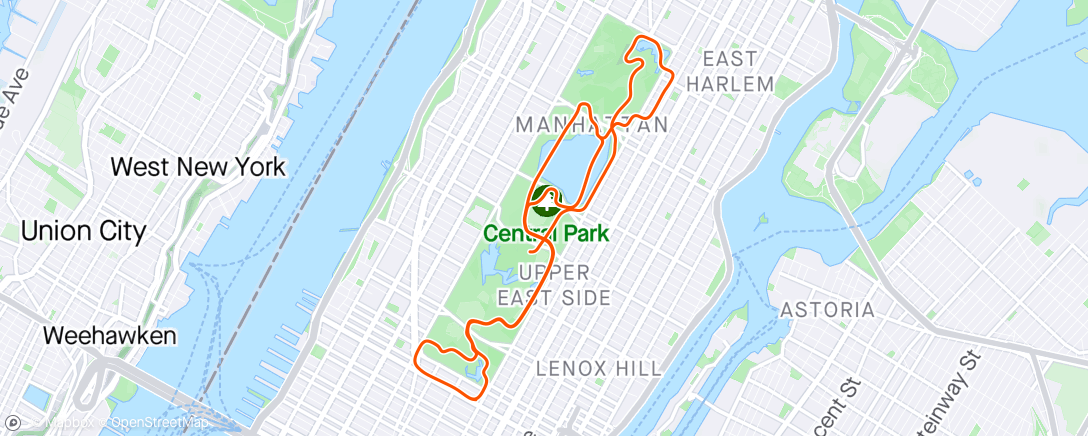 Map of the activity, Zwift - Group Ride: INC RELENTLESS Wednesday Social Training Ride 2.8-3.2 (B) on The Highline Reverse in New York