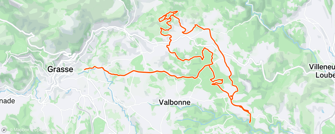 Map of the activity, Morning Mountain Bike Ride