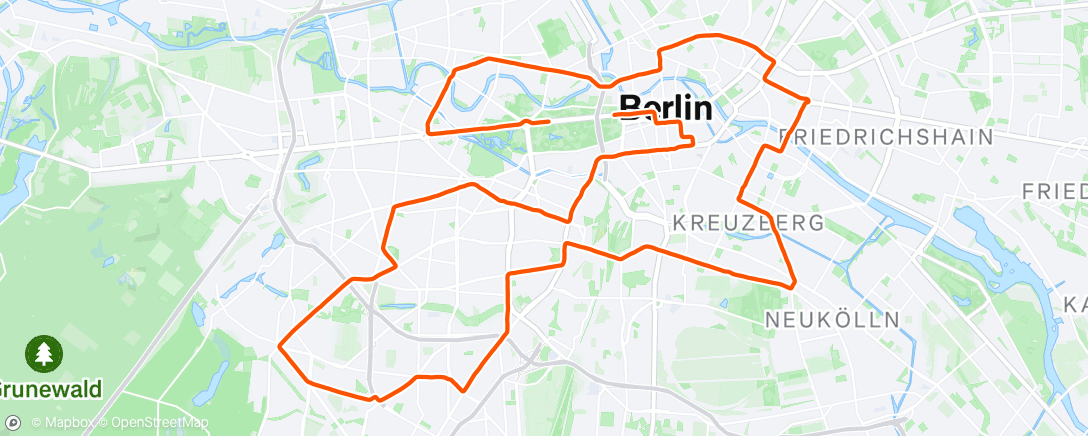 Map of the activity, Berlin Marathon 2023