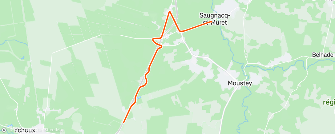 Map of the activity, Afternoon Ride