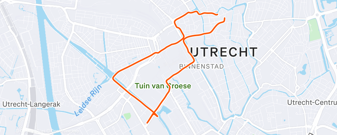 Map of the activity, Ochtendloop