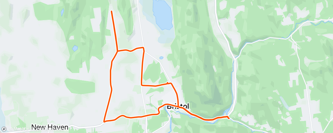 Map of the activity, Evening Ride