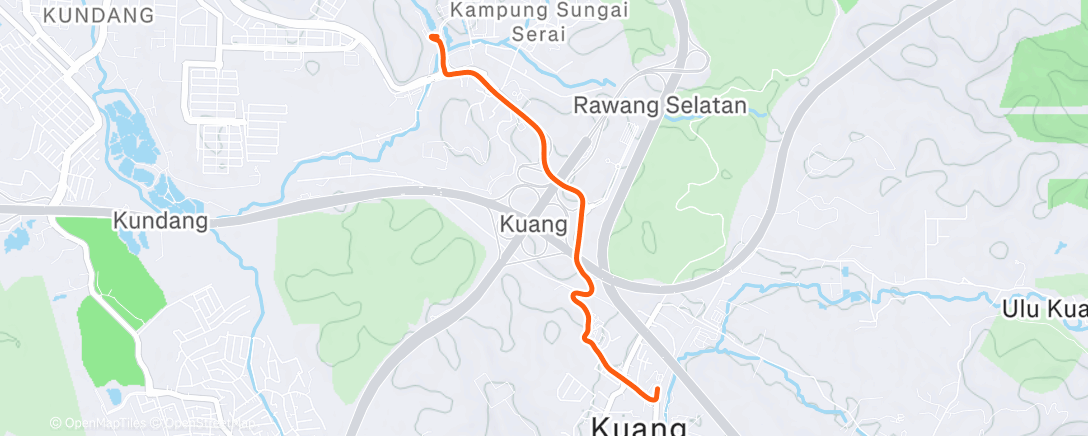 Map of the activity, 2026-01-18Ride