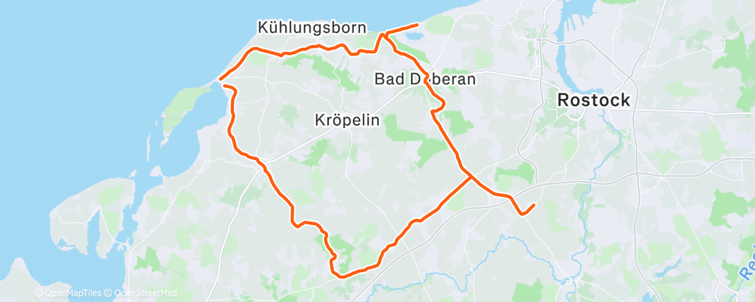 Map of the activity, Radfahren